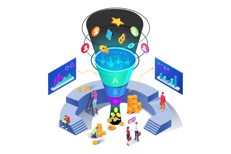TOFU-MOFU-BOFU-Salesfunnel fuer die Keyword-Zuordnung