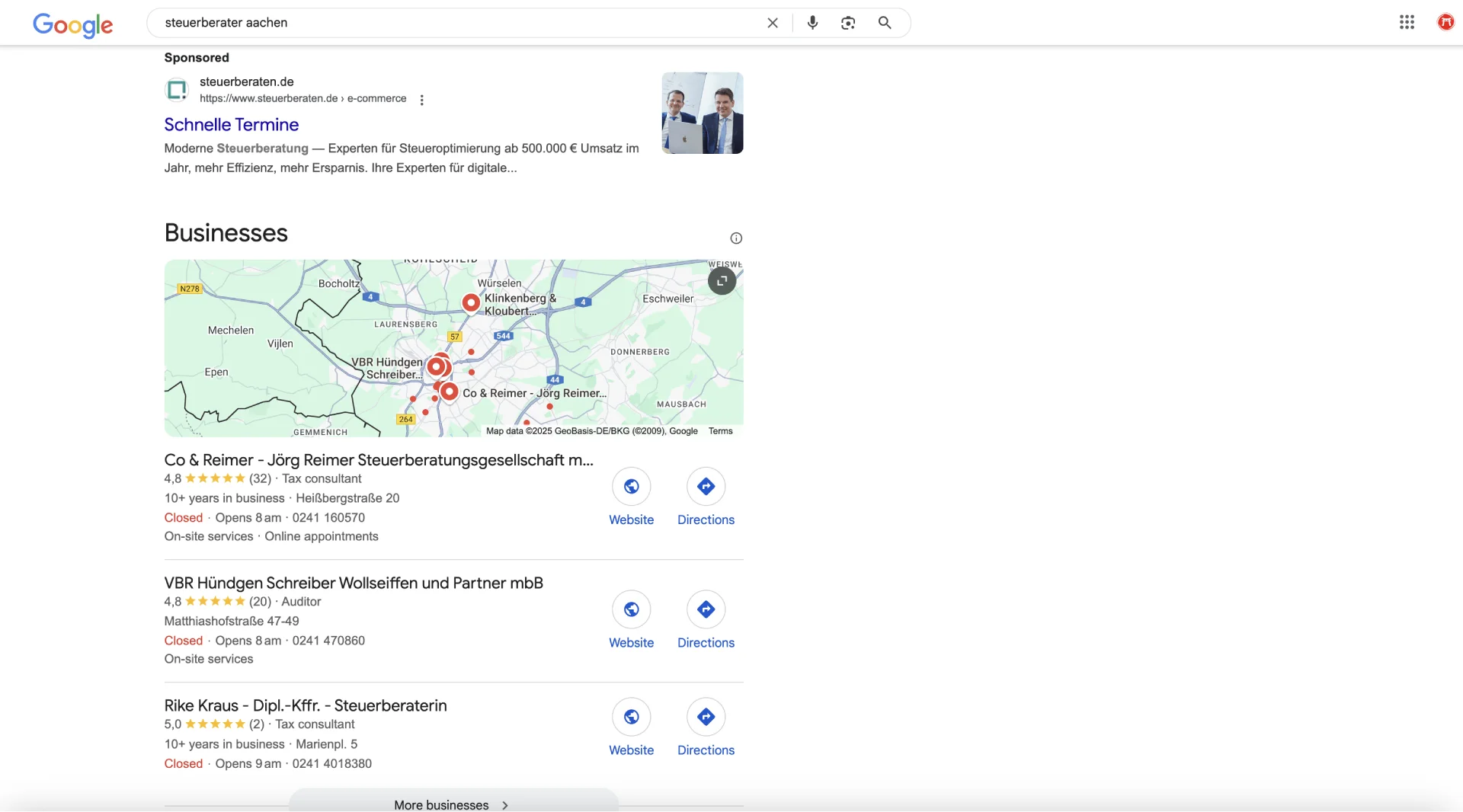 Local-Pack-Beispiel-Steuerberater-Aachen